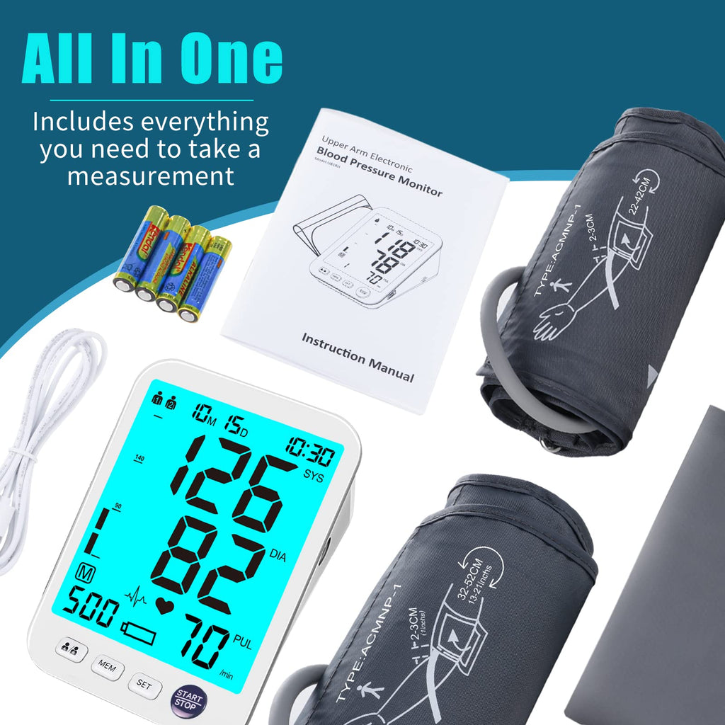 Blood Pressure Monitor 2 Cuff Sizes W73316