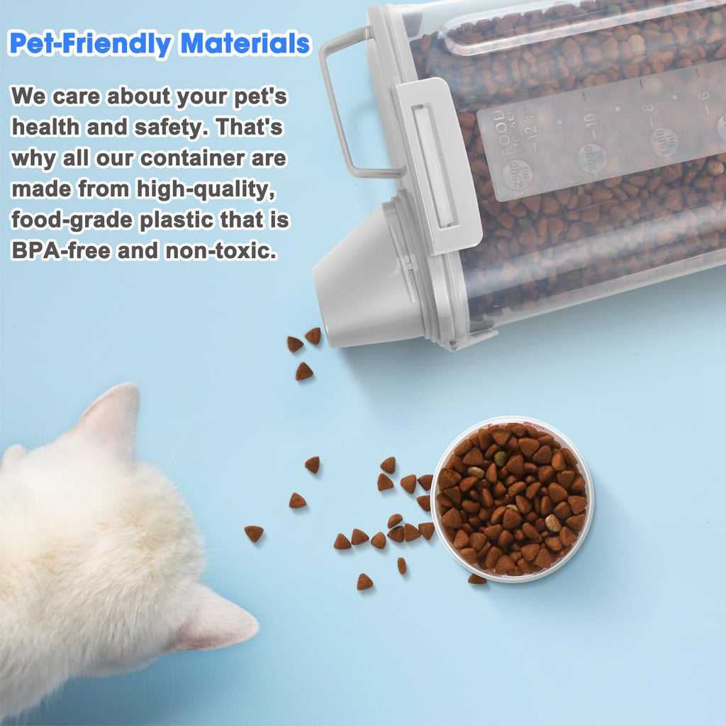 2 Pack Airtight Pet Food Storage Containers with Spout U891109