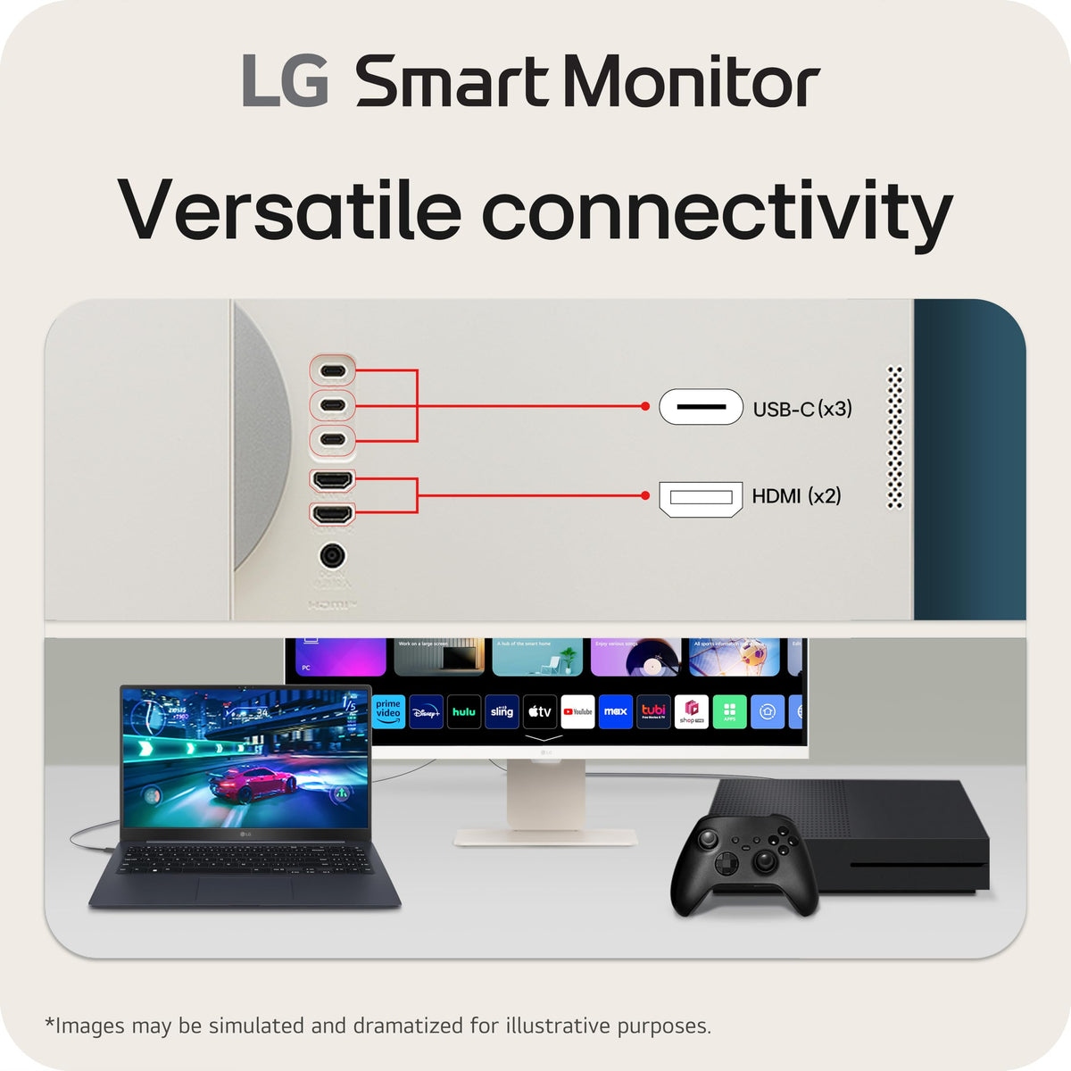 32-inch 4K UHD IPS White Smart Monitor L341