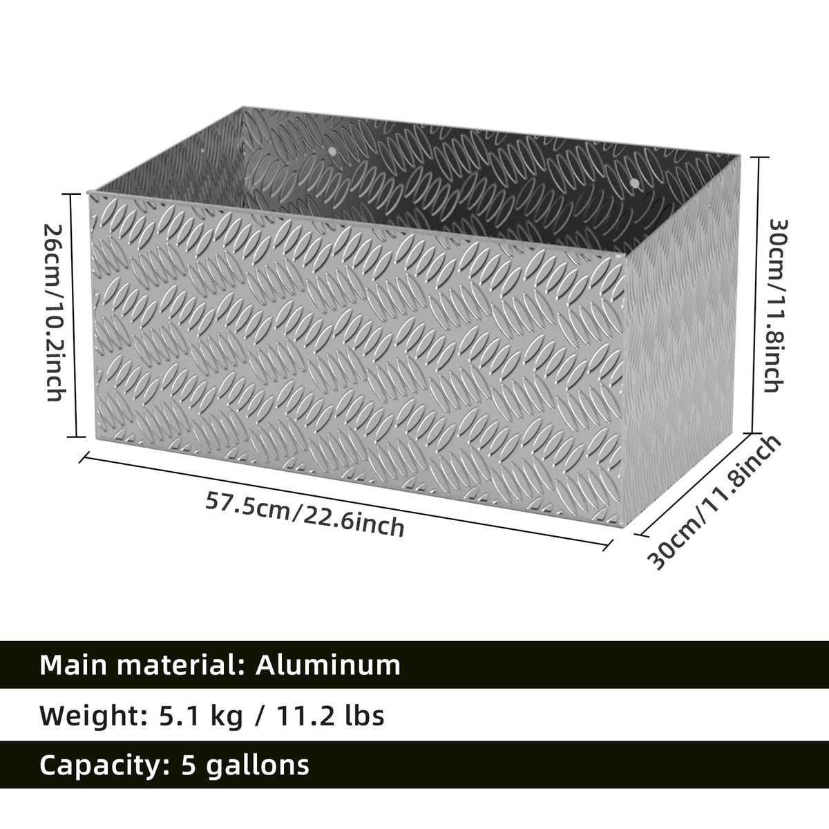 Aluminum Dual Gas Can Holder for 2 Five Gallon Jugs O8711