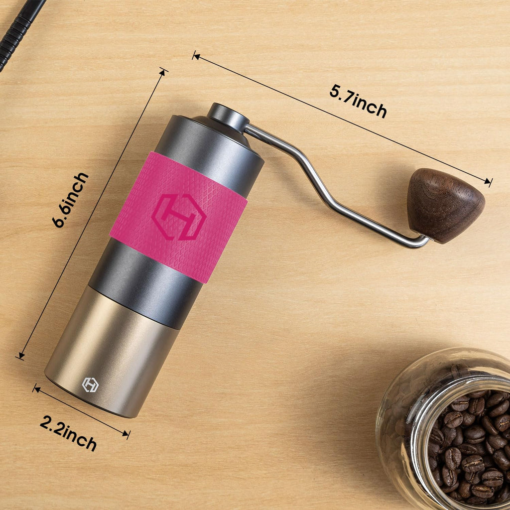 Manual Coffee Grinder 30g CNC Stainless Steel Conical Burr Q32007