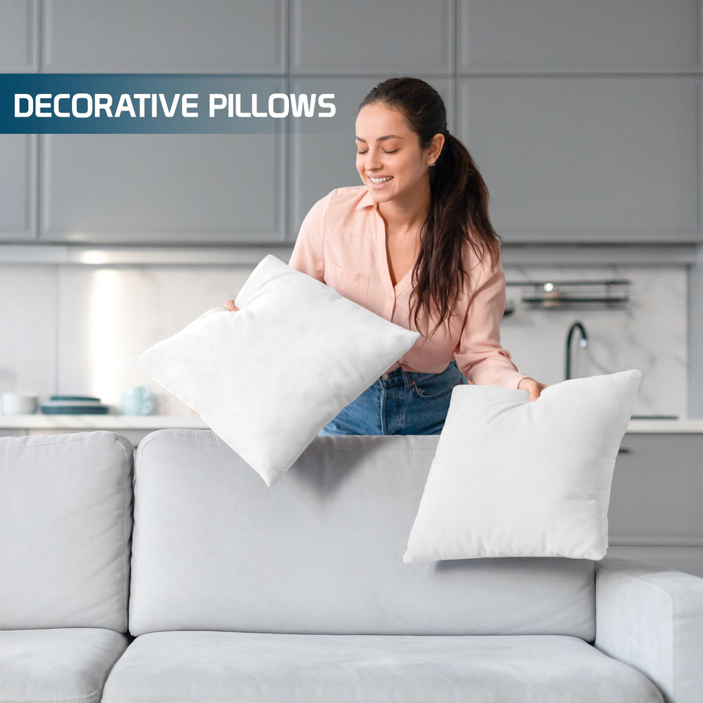 18x18 Decorative Pillow Inserts Set of 4 W3994