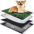 Dog Grass Pad with Tray 25"X20" Artificial Turf Pet Potty K6170