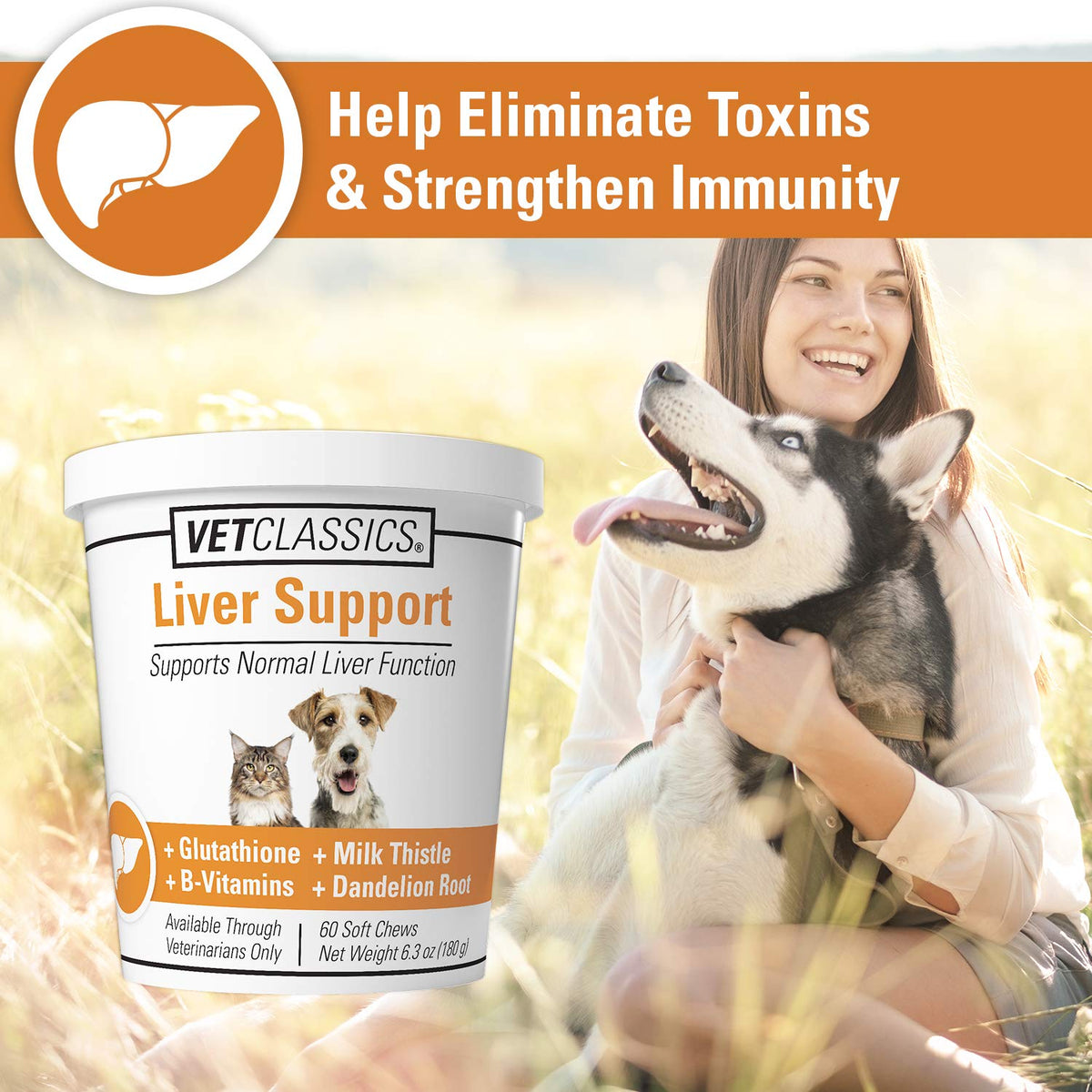 Liver Support Pet Health Supplement 60 Ct D369115