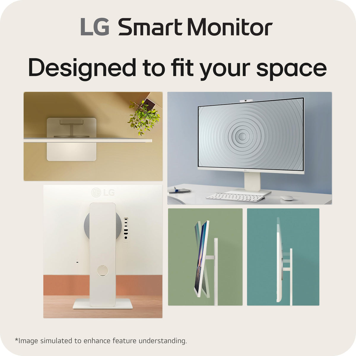 32-inch 4K UHD IPS White Smart Monitor L341