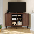 47 Inch Walnut Corner TV Stand V176988