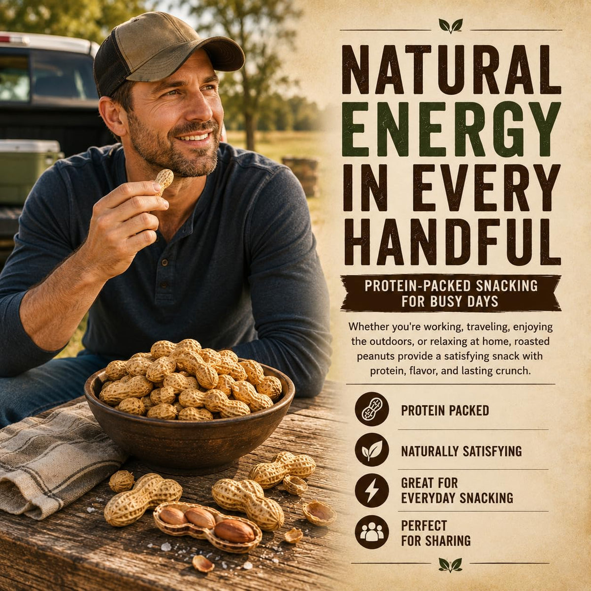 Roasted Salted Peanuts In Shell 4 LB J6223