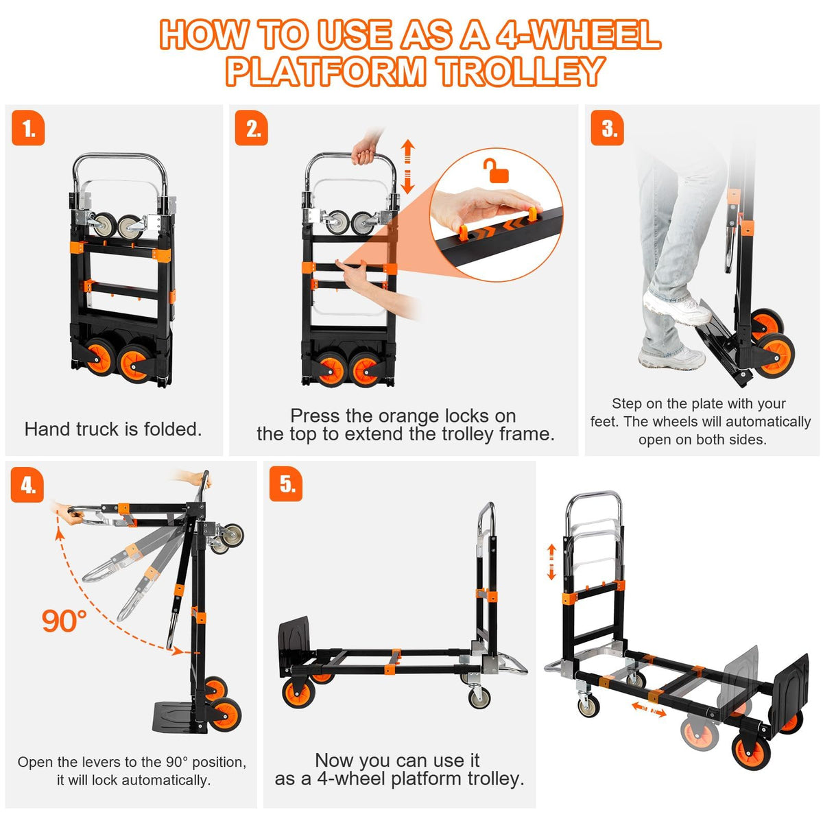 3-in-1 Folding Hand Truck Dolly E37537