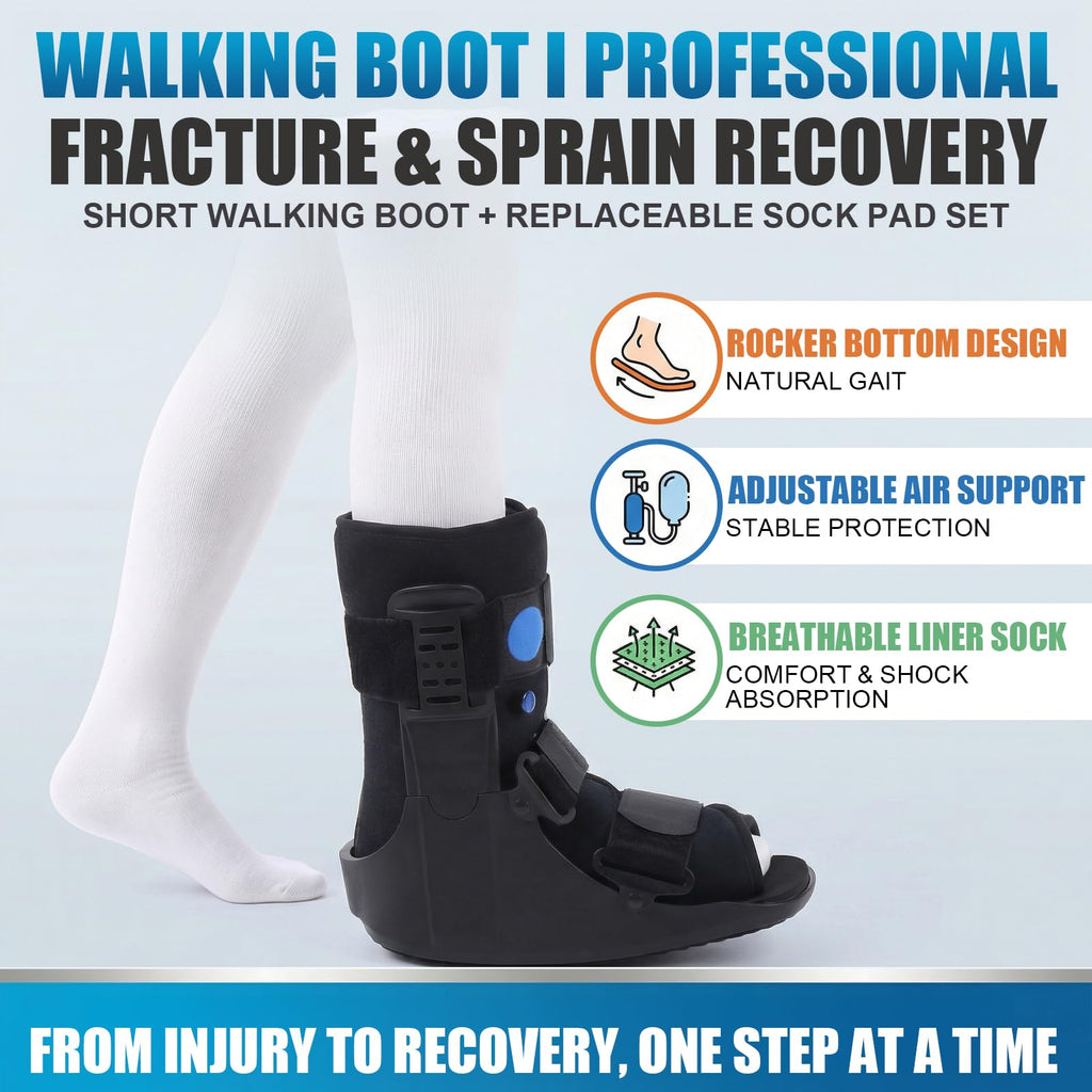 Inflatable Walker Fracture Boot with Replacement Sock Liner (Medium) F866404