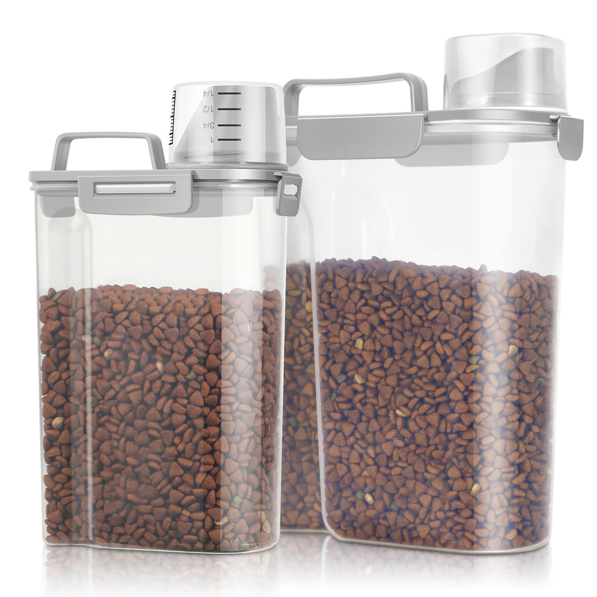 2 Pack Airtight Pet Food Storage Containers with Spout U891109