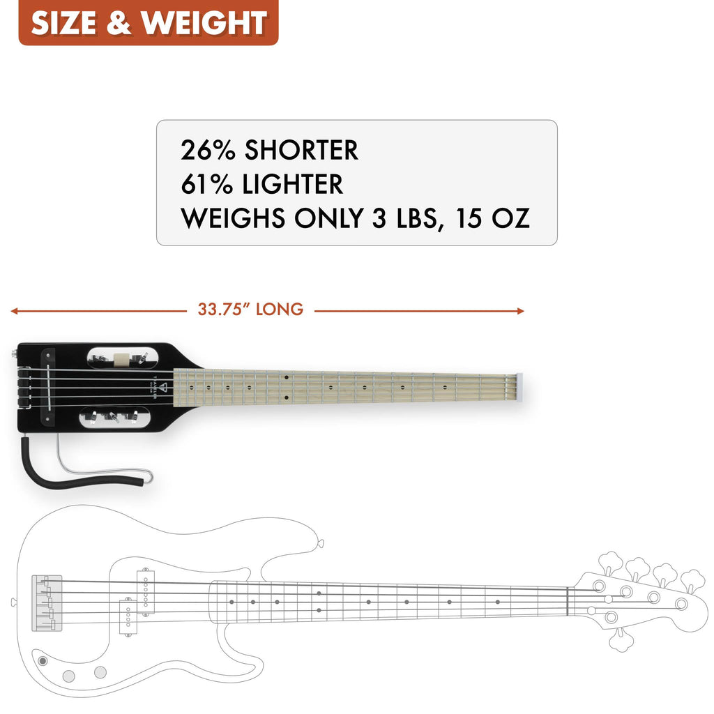 Gloss Black 5-String Bass Guitar P6472