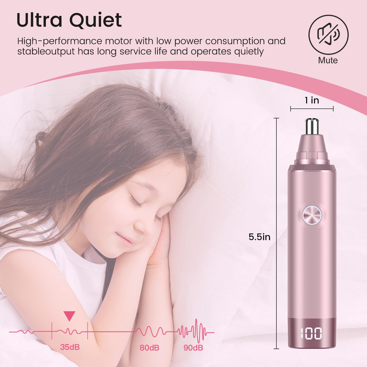 USB Rechargeable Electric Ear and Nose Hair Trimmer T68566