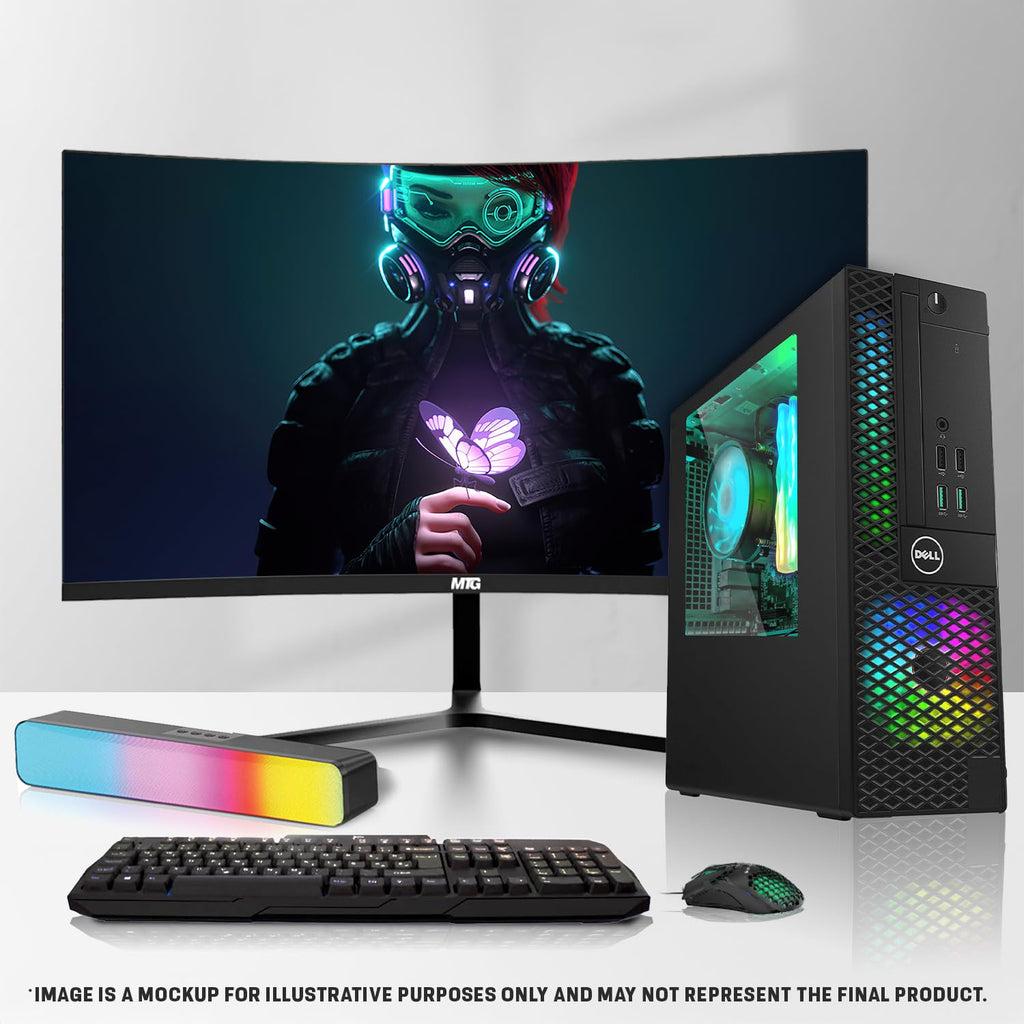 Intel Core i5 32GB RAM 2TB SSD Desktop PC with 24 Inch Curved Monitor G831386