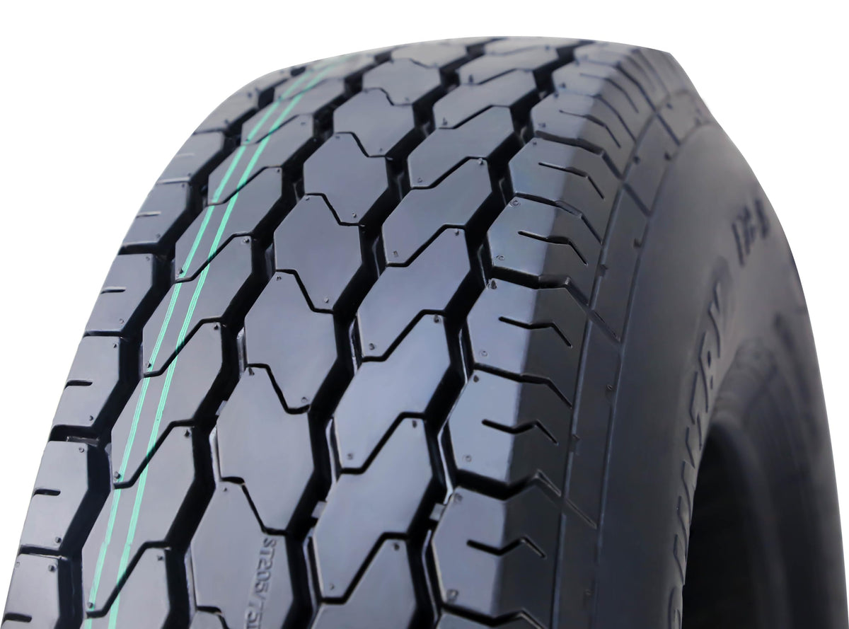 Trailer Tire Wheel ST205/75D15 6PR 101L 5X4.5 White Spoke Pk2 X247082