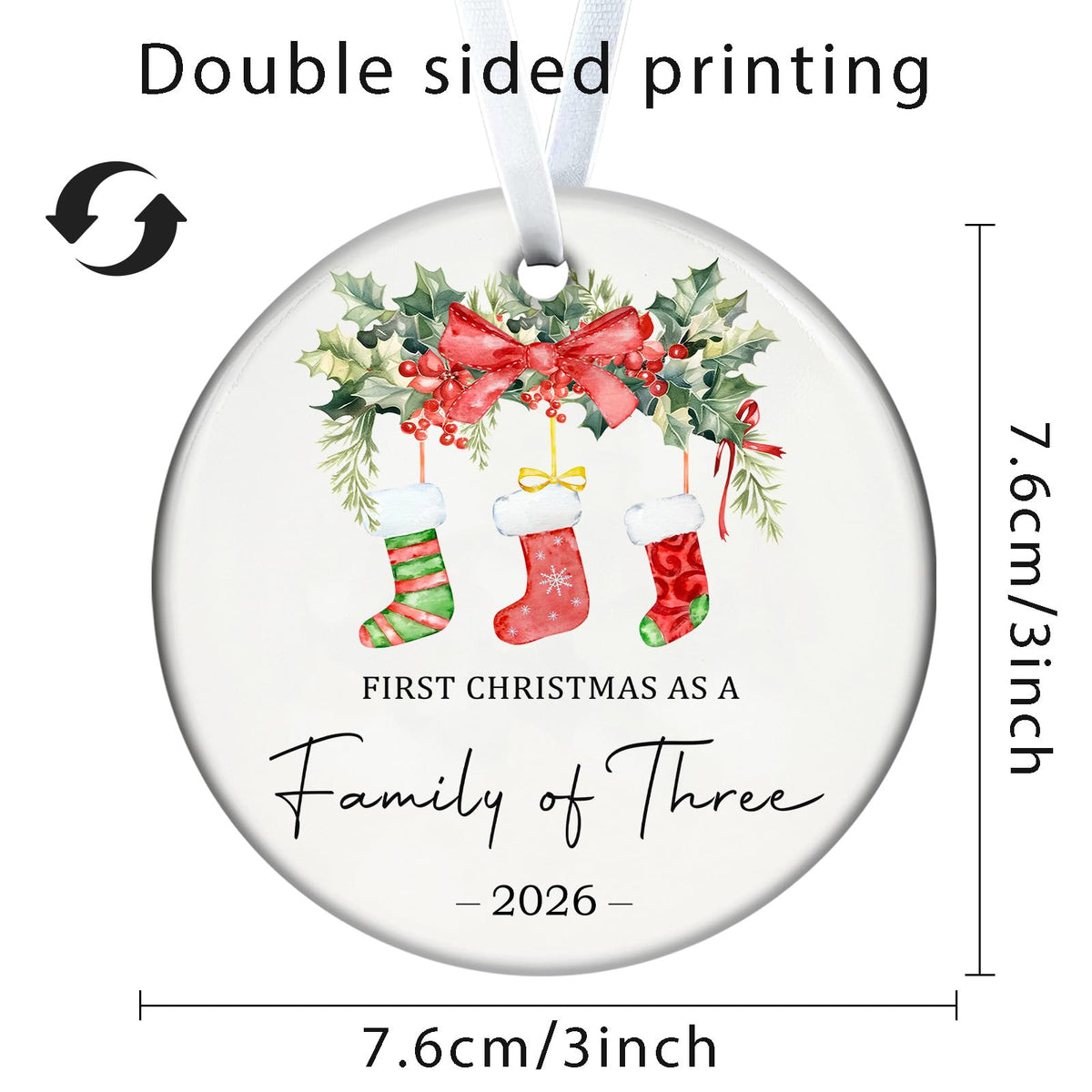 Baby First Christmas Ornaments 2026 V94619