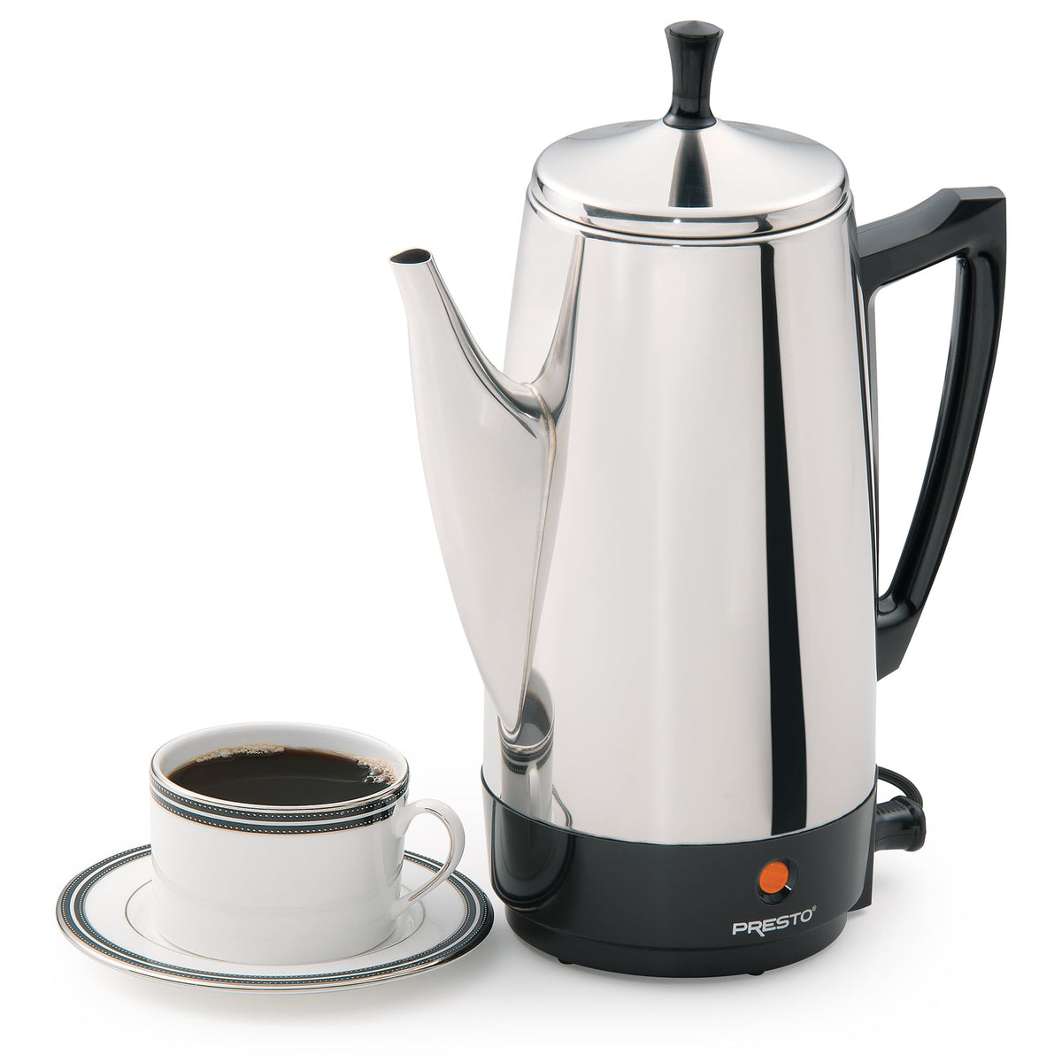 Stainless Steel 12-Cup Electric Coffee Percolator O289