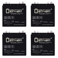 6V 210AH Dual Terminal SLA Replacement Battery 4 Pack J45195