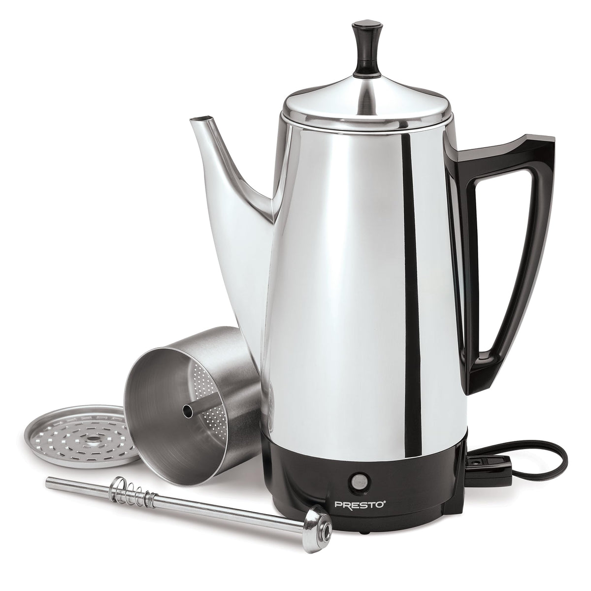 Stainless Steel 12-Cup Electric Coffee Percolator O289