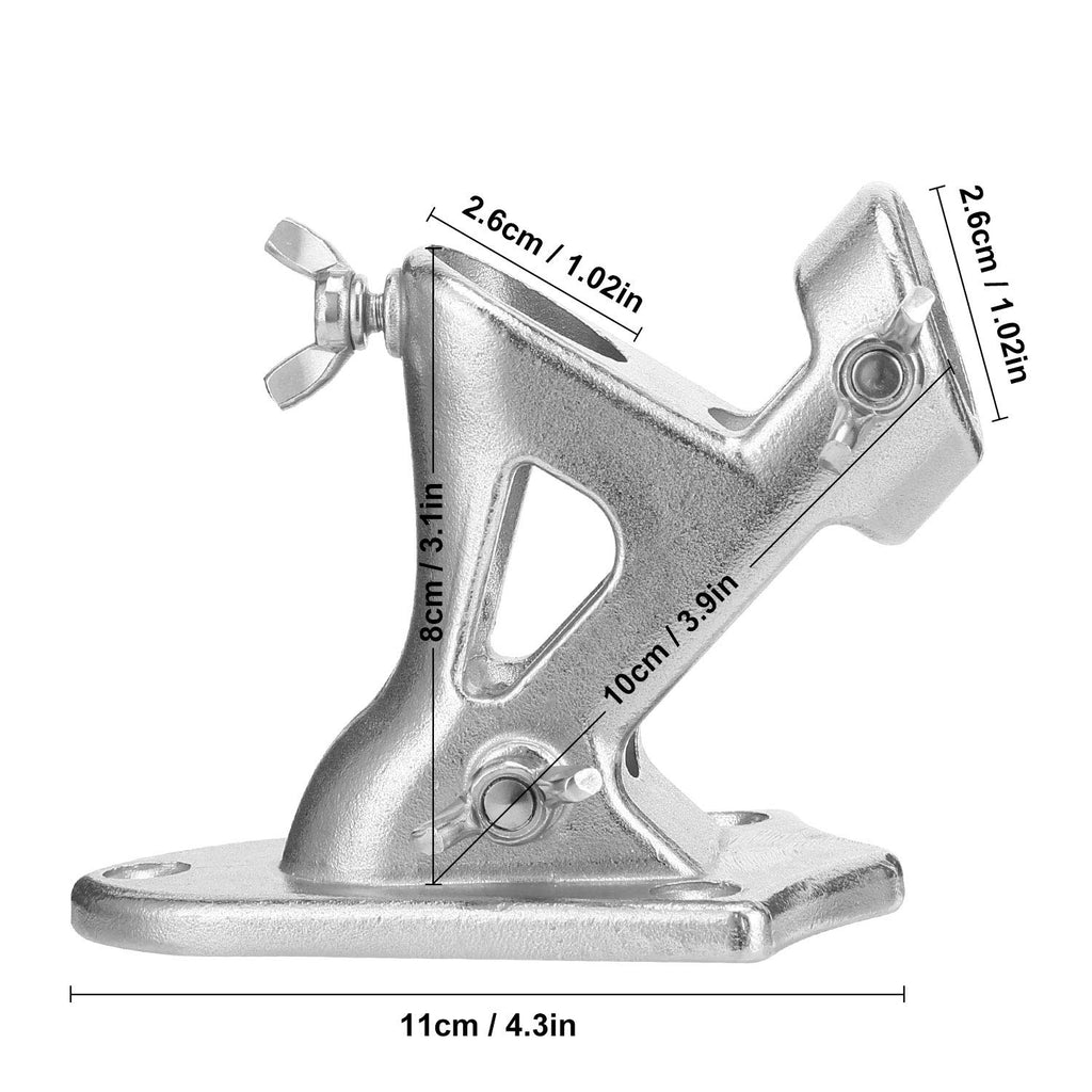 Stainless Steel Heavy Duty Flag Pole Holder Wall Mount Bracket 2 Positions C4120