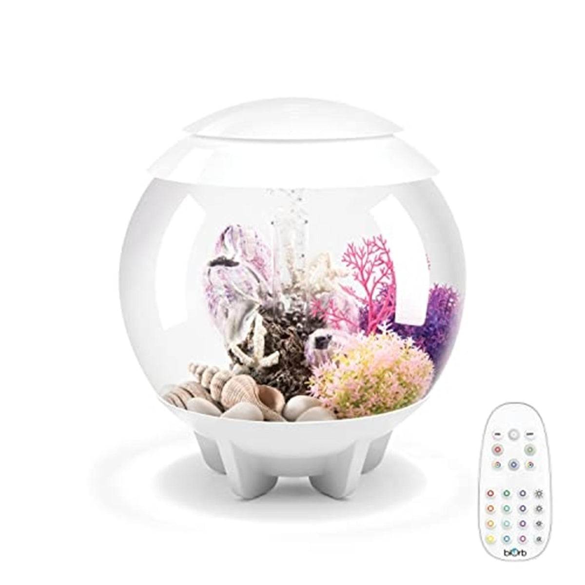 15 Gallon White Aquarium with LED Lights X34028