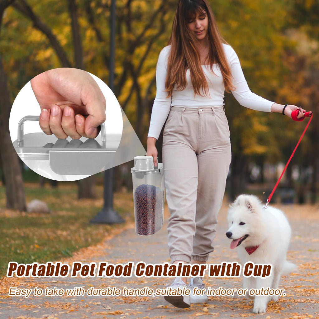 2 Pack Airtight Pet Food Storage Containers with Spout U891109