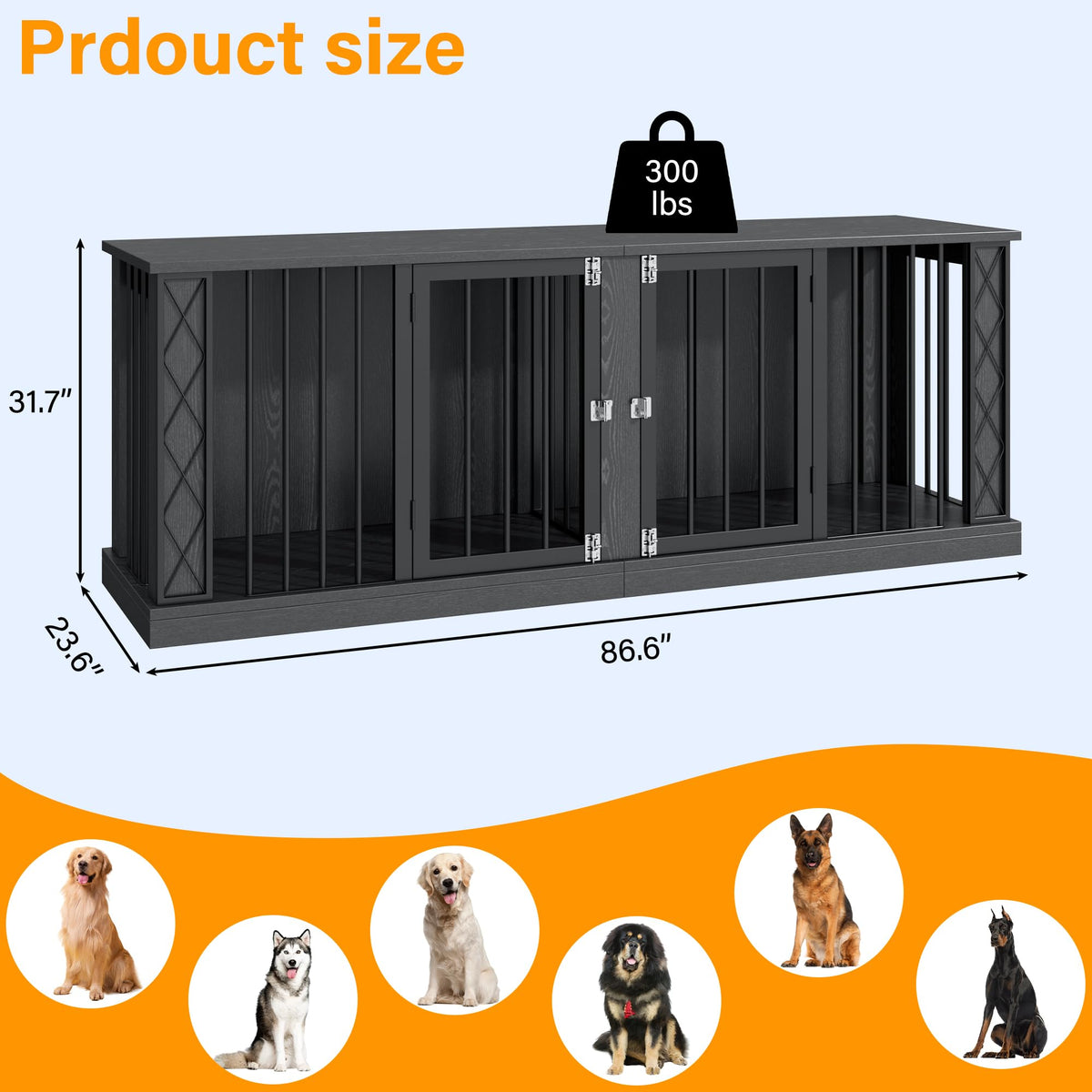 Large Heavy Duty Dog Crate Furniture Y330524