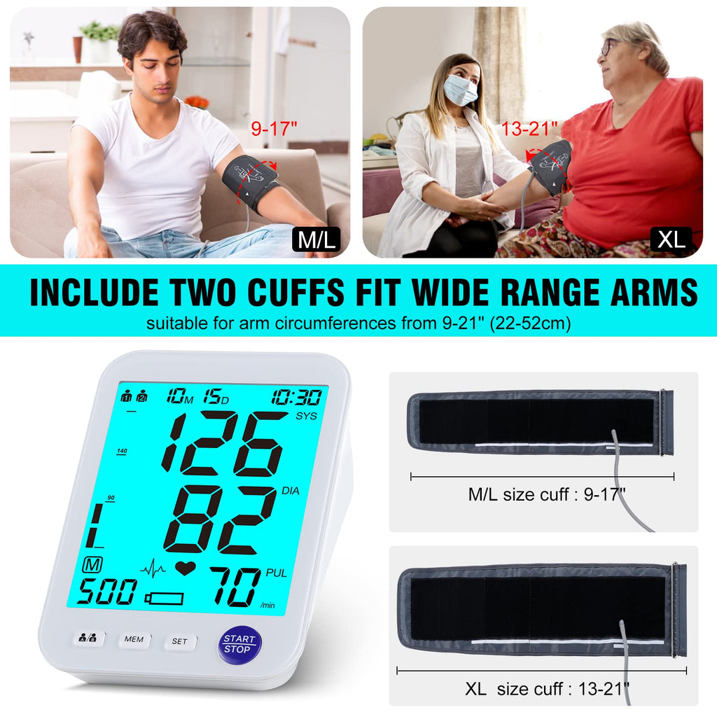 Blood Pressure Monitor 2 Cuff Sizes W73316