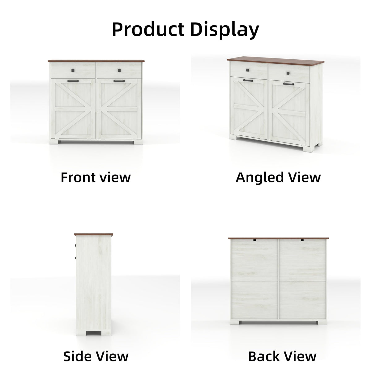 Double Tilt-Out Trash Cabinet for 2x10 Gallon Cans A825