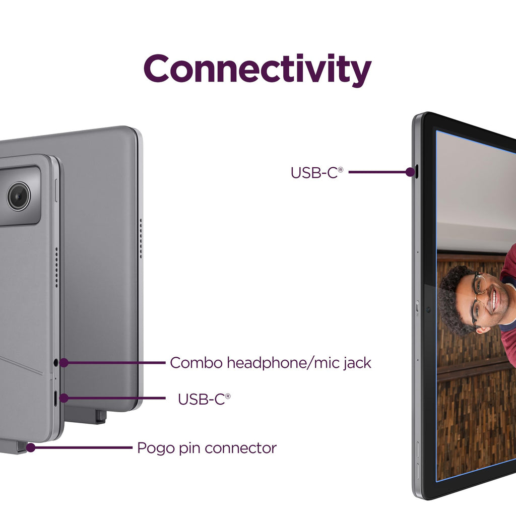 Convertible Laptop ChromeOS 10.95" WUXGA IPS Touch Display 4GB Memory 64GB Storage Luna Grey V173