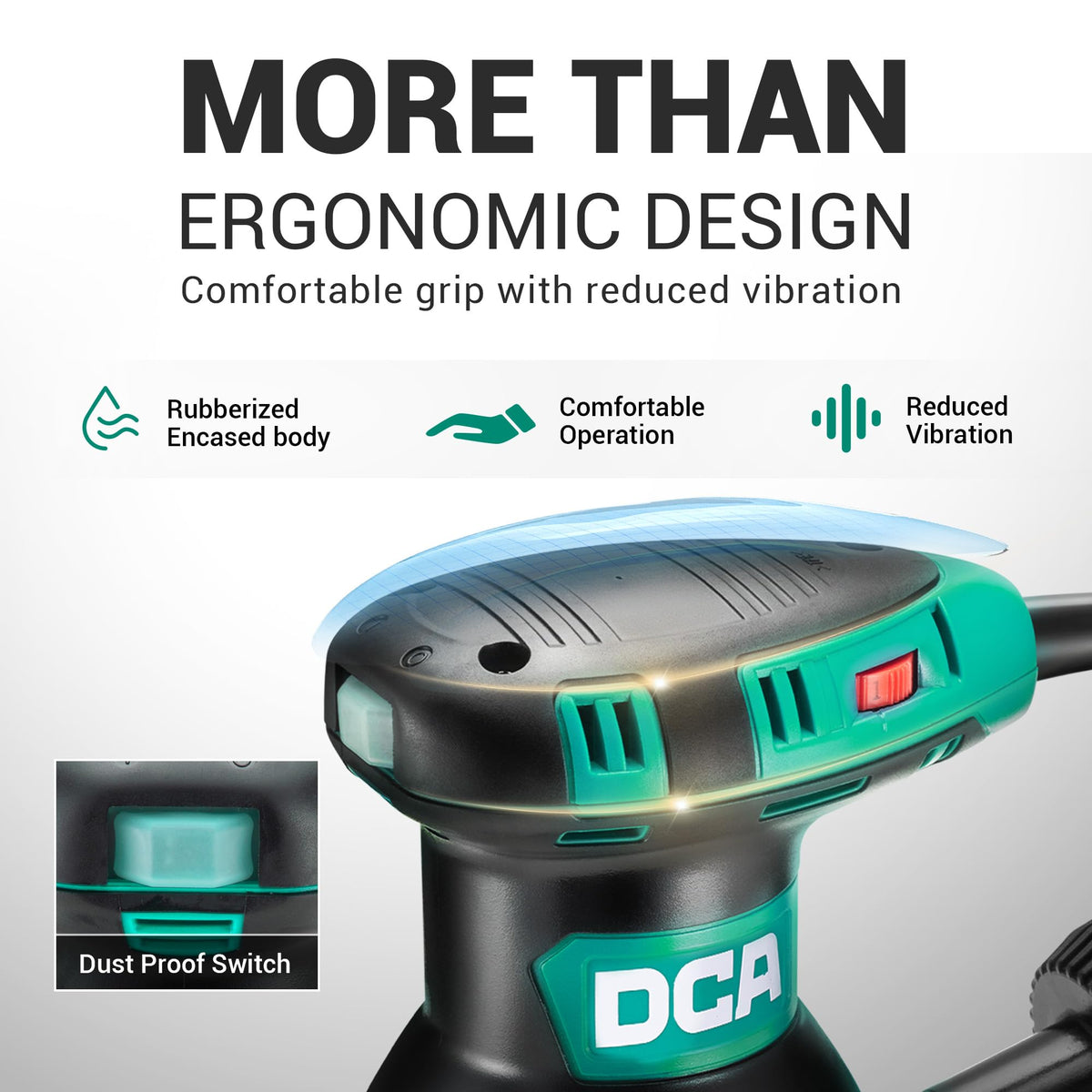 3.0 AMP Corded Random Orbital Sander 6 Speeds 5-Inch S879