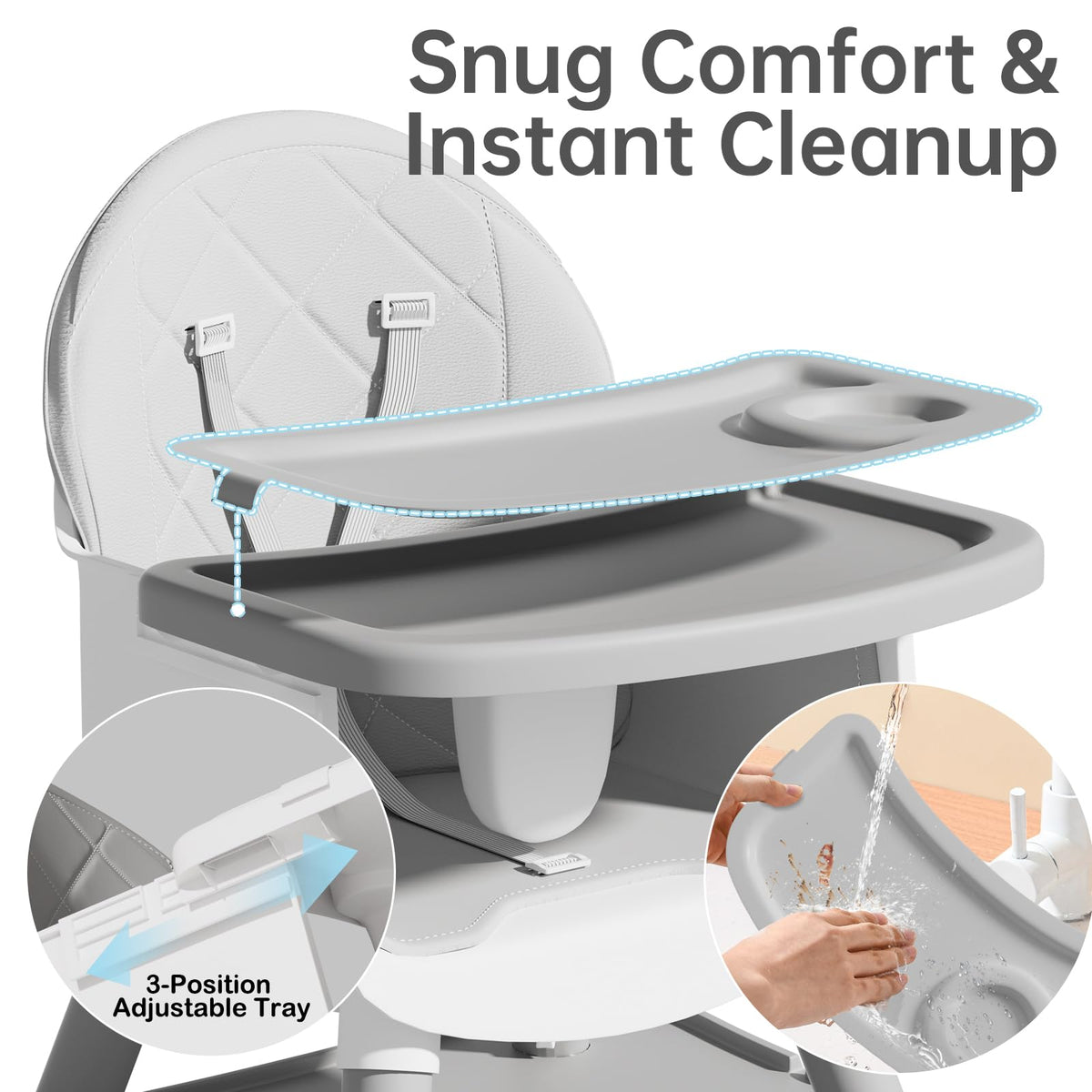 6-in-1 Convertible Baby Highchair P610