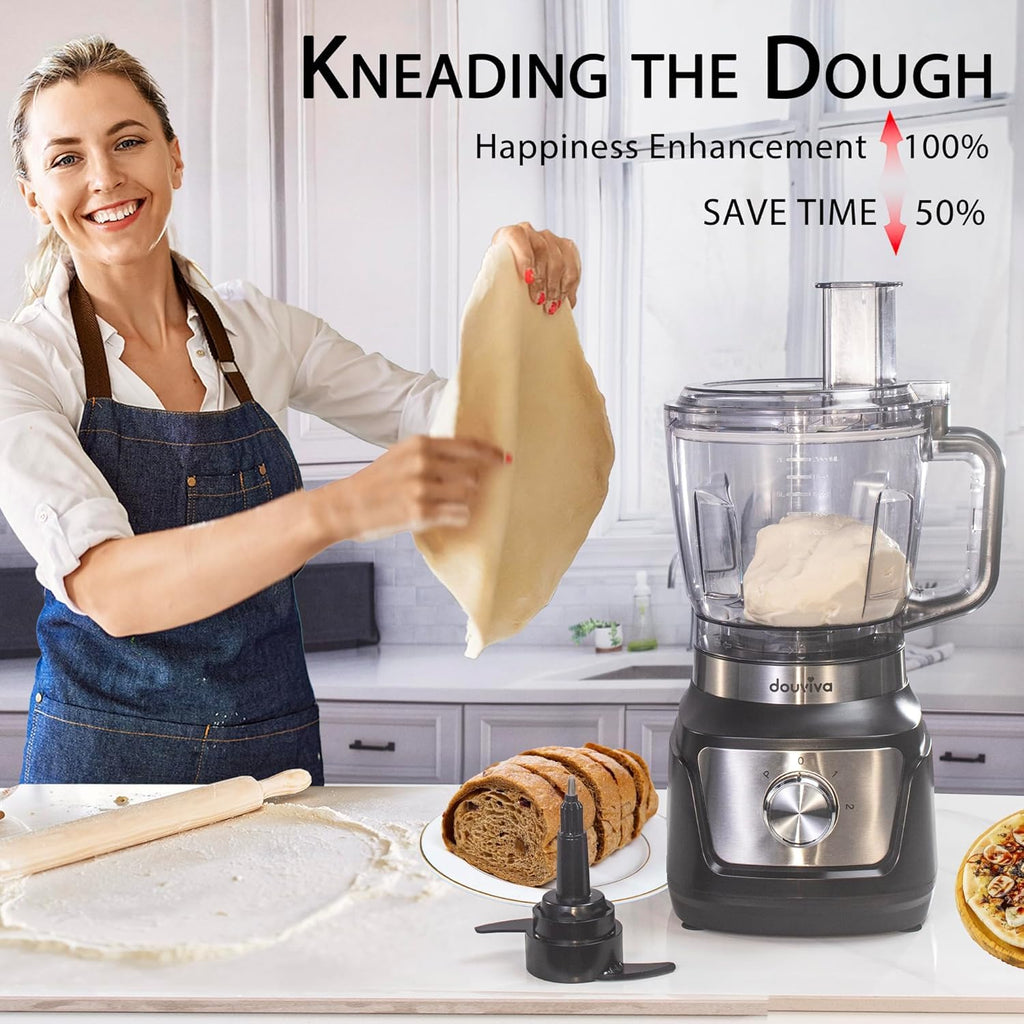 8-Cup Food Processor & Blender Combo, 1000W, Black Y61706