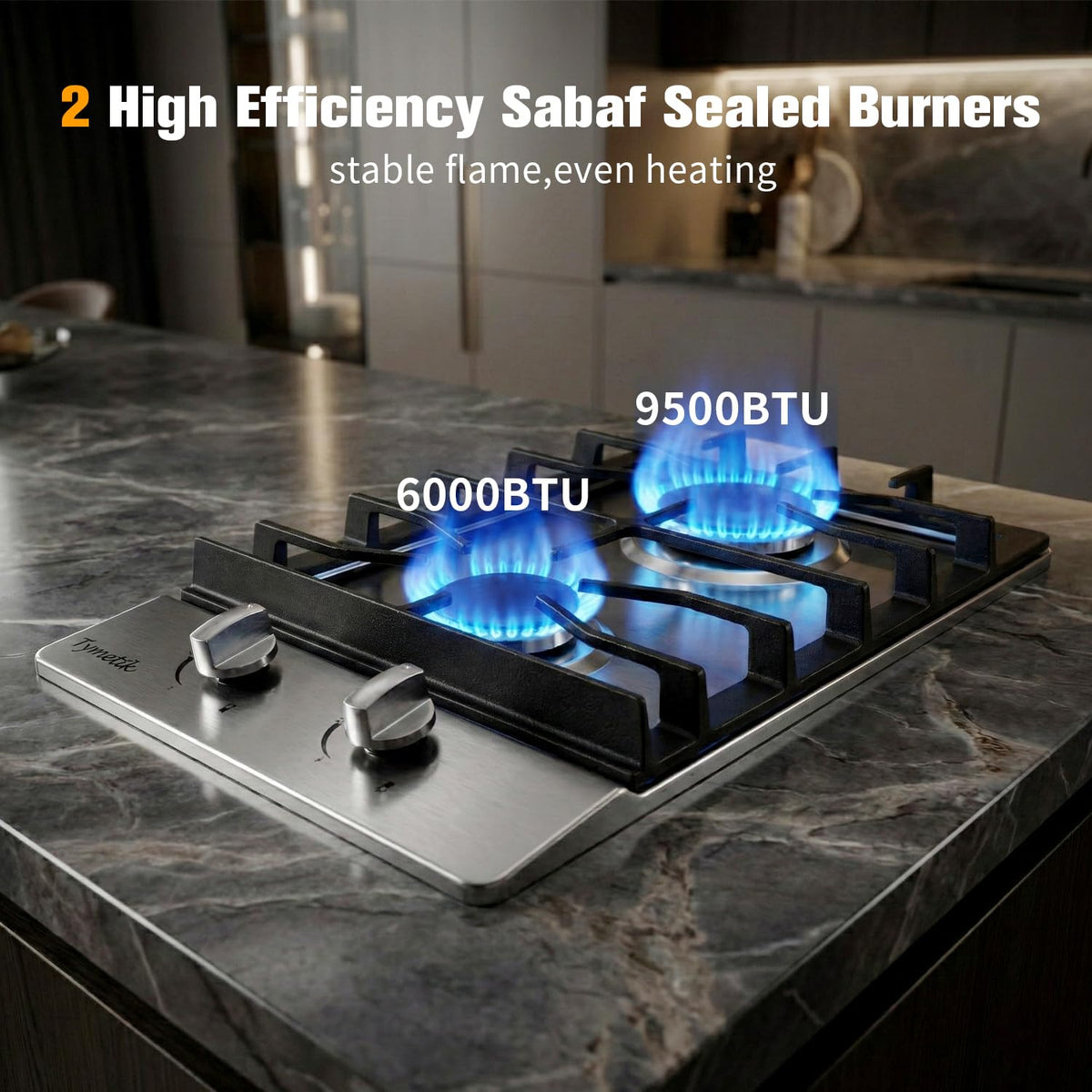 12 Inch 2 Burners Stainless Steel Gas Cooktop G696492