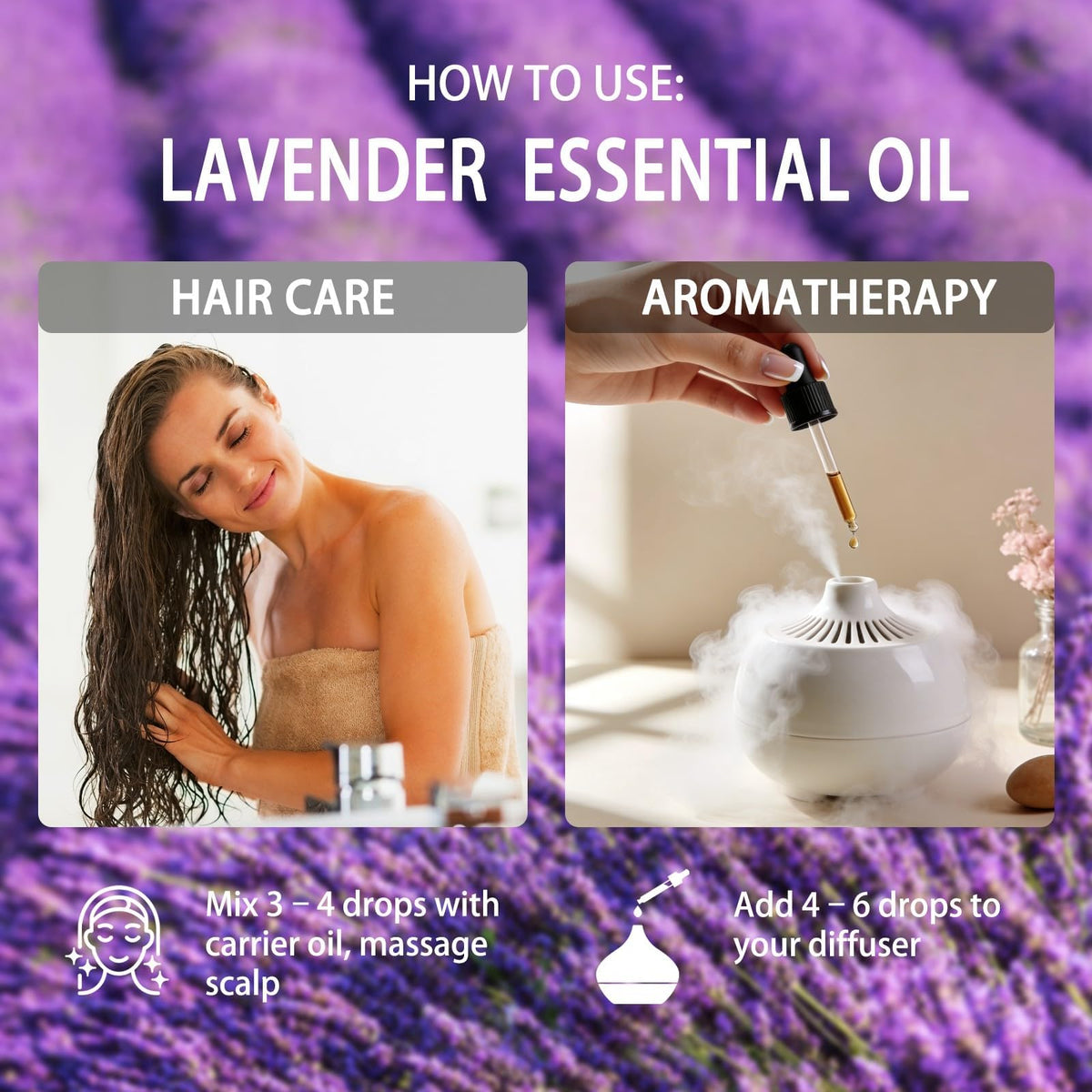 Chamomile and Lavender Essential Oil 4 Fl Oz P2297