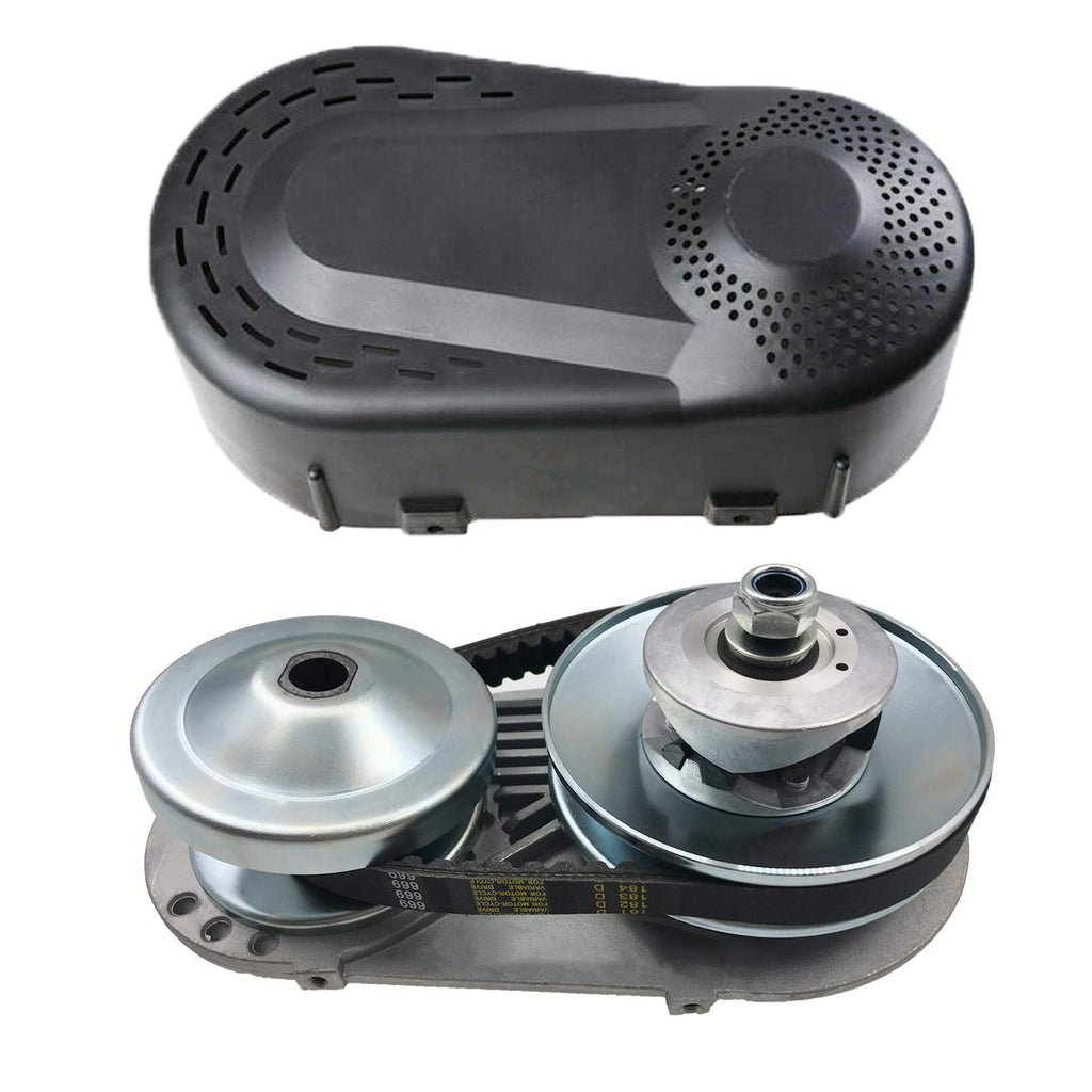 1 Inch Torque Converter Go Kart Pulley Kit with 10T #40 41 and 12T #35 Sprocket Y36589