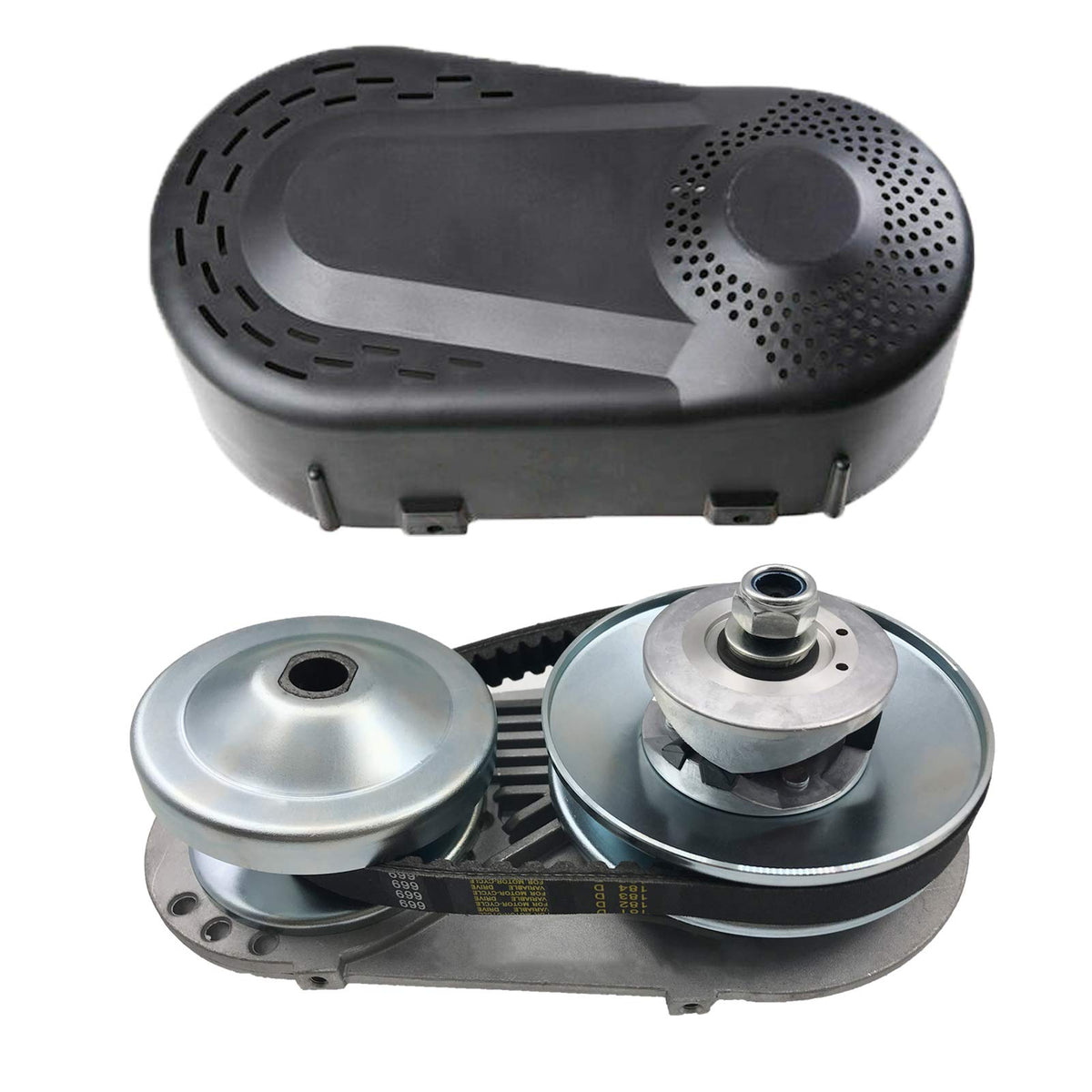 1 Inch Torque Converter Go Kart Pulley Kit with 10T #40 41 and 12T #35 Sprocket Y36589