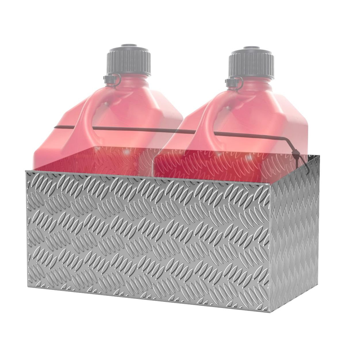 Aluminum Dual Gas Can Holder for 2 Five Gallon Jugs O8711