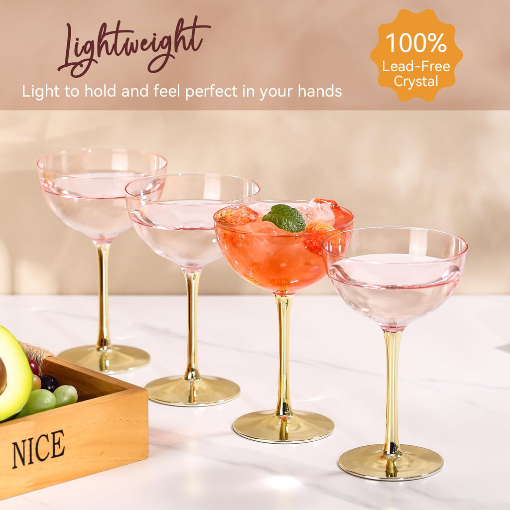 Pink Martini Glasses Set of 6 X20973