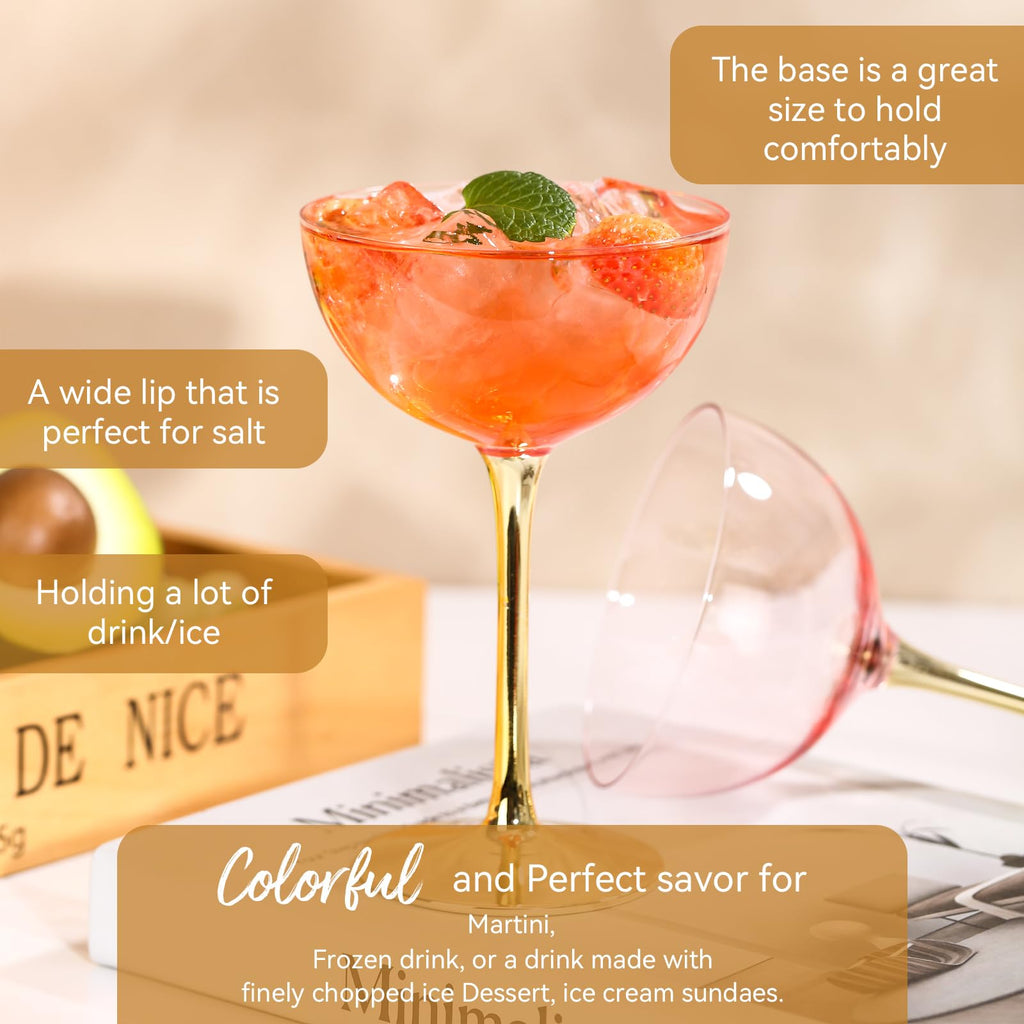 Pink Martini Glasses Set of 6 X20973