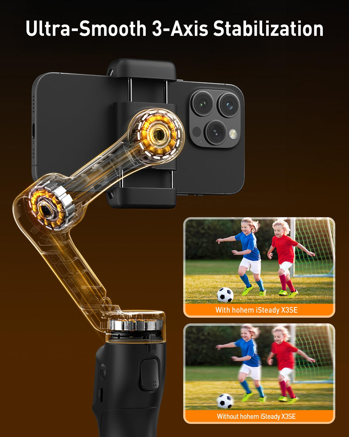 Black 3-Axis Gimbal Stabilizer E3685