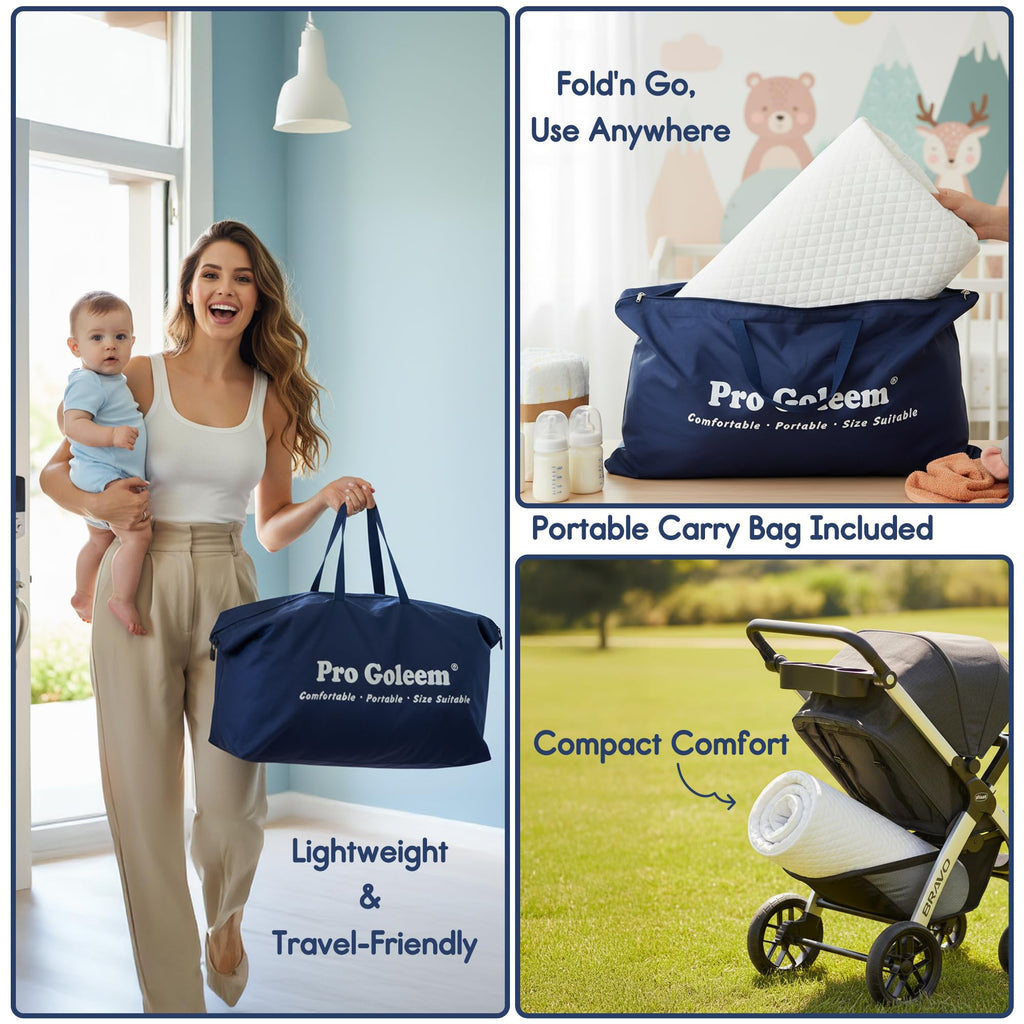 Waterproof Pack and Play Mattress 38"x26" White M698522