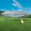 10×20FT Heavy Duty Chain Link Dog Kennel with Roof R188739