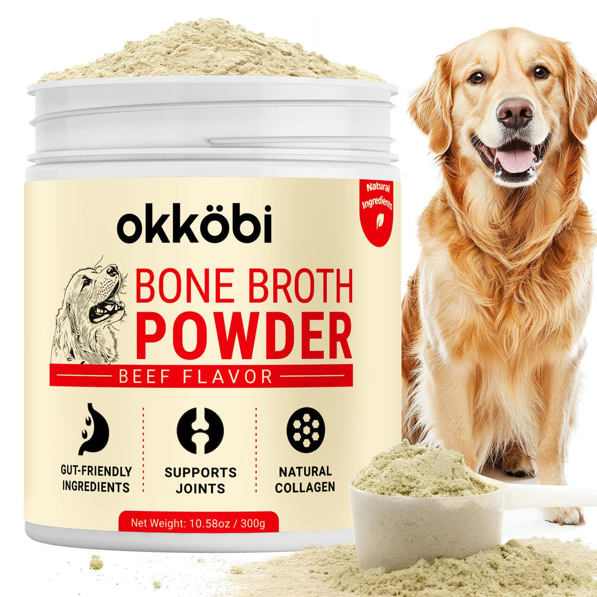 Beef Bone Broth Powder for Dogs J901