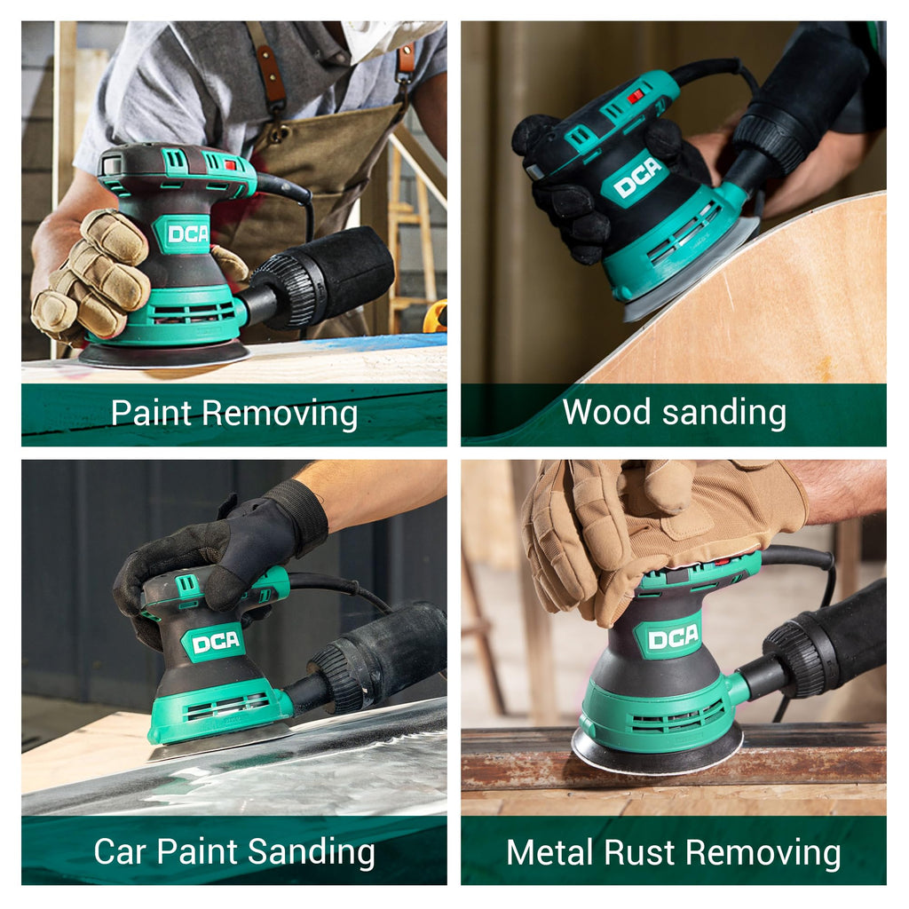 3.0 AMP Corded Random Orbital Sander 6 Speeds 5-Inch S879