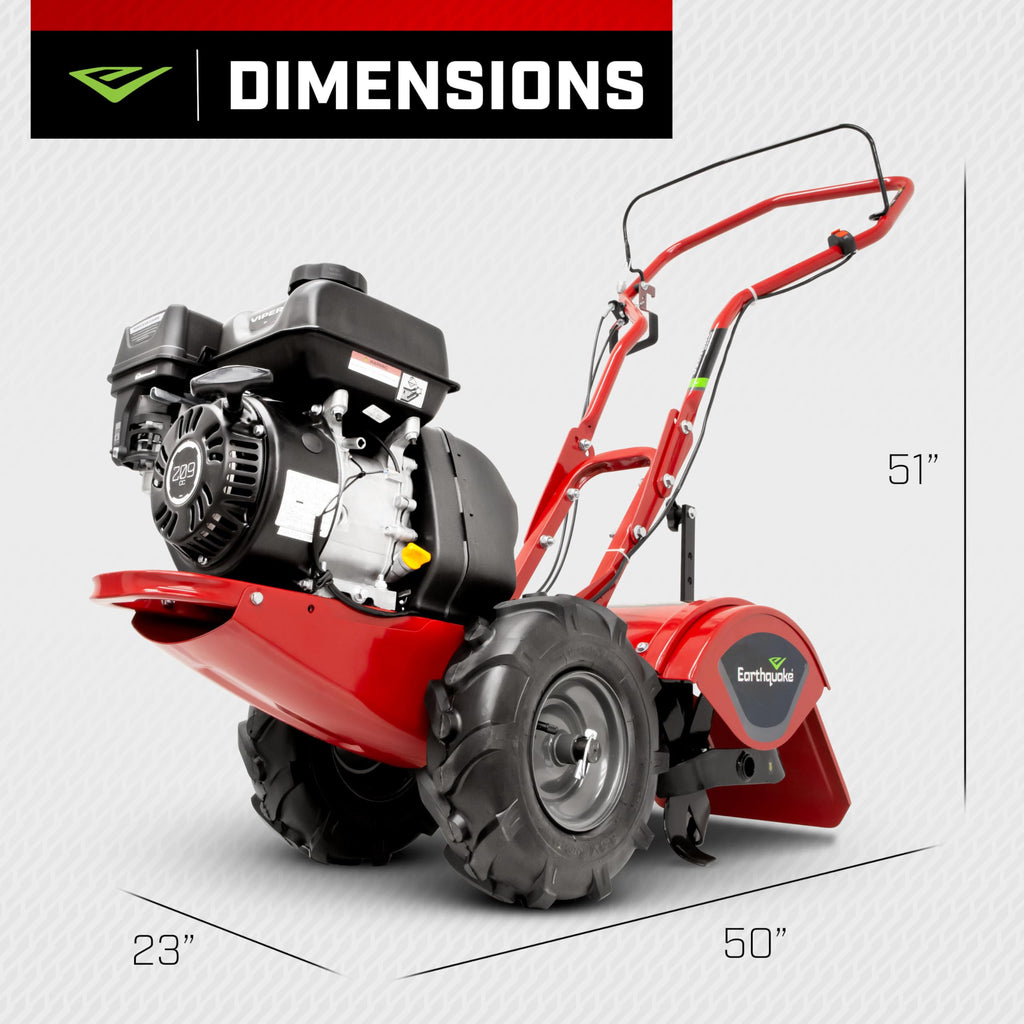 Rear Tine Tiller with 209cc Engine and Counter-Rotating Tines Q20494