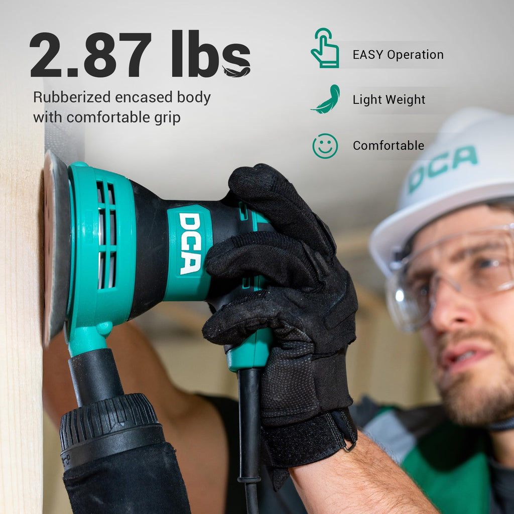 3.0 AMP Corded Random Orbital Sander 6 Speeds 5-Inch S879