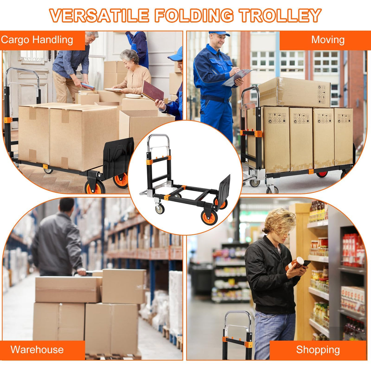 3-in-1 Folding Hand Truck Dolly E37537