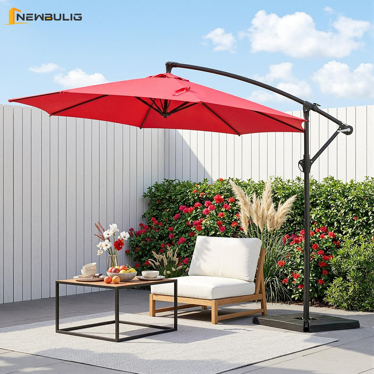 10FT Cantilever Patio Umbrella Y884