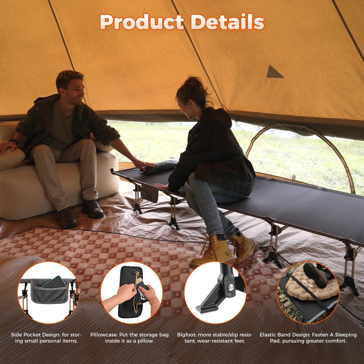 Lightweight Camping Cot N663