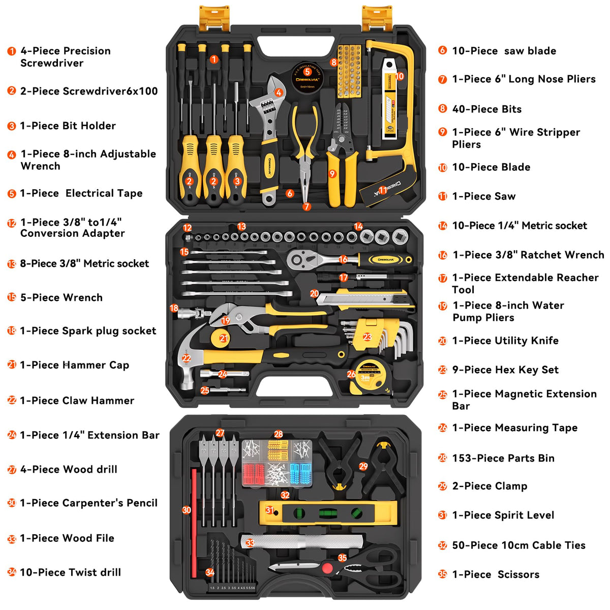 339 Piece Tool Set A542